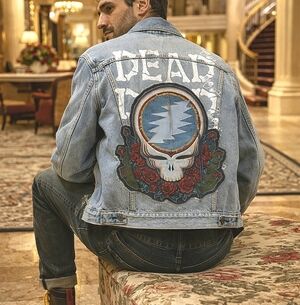Levi's Grateful Dead Vintage Trucker Jacket + Liquid Blue 90s Shirt Patch